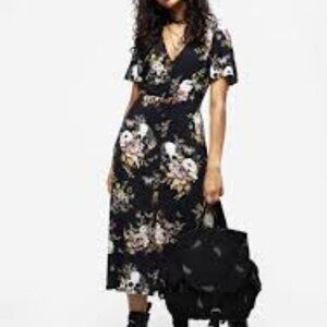 Revival Floral Button Up Midi Dress size 10